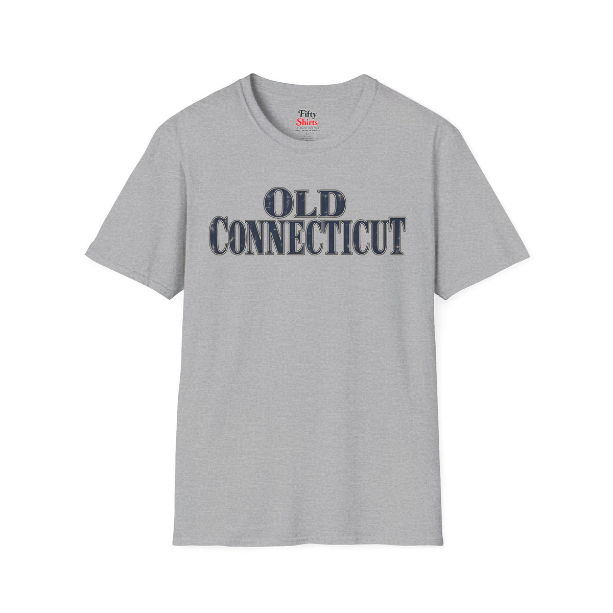 Old Connecticut Unisex Softstyle T Shirt State Name Graphic Tee