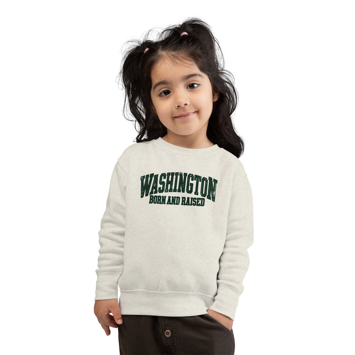 Washington Born and Raised Vintage Workwear Unisex Toddler Sweatshirt