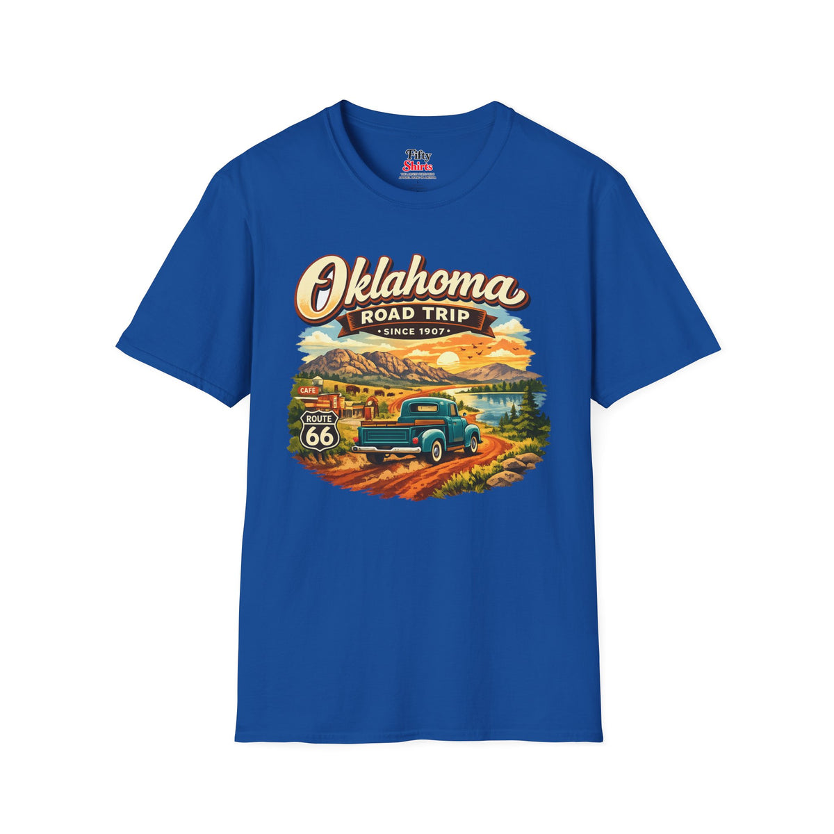Oklahoma Road Trip Unisex Softstyle T Shirt State Pride Graphic Tee Collections FS03