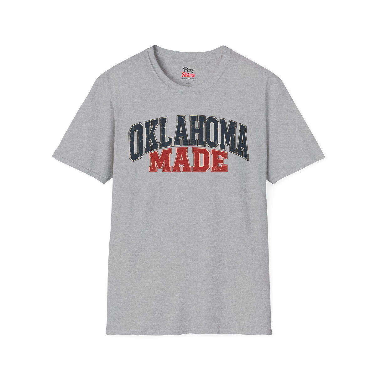Oklahoma Made Unisex Softstyle T Shirt State Name Graphic Tee