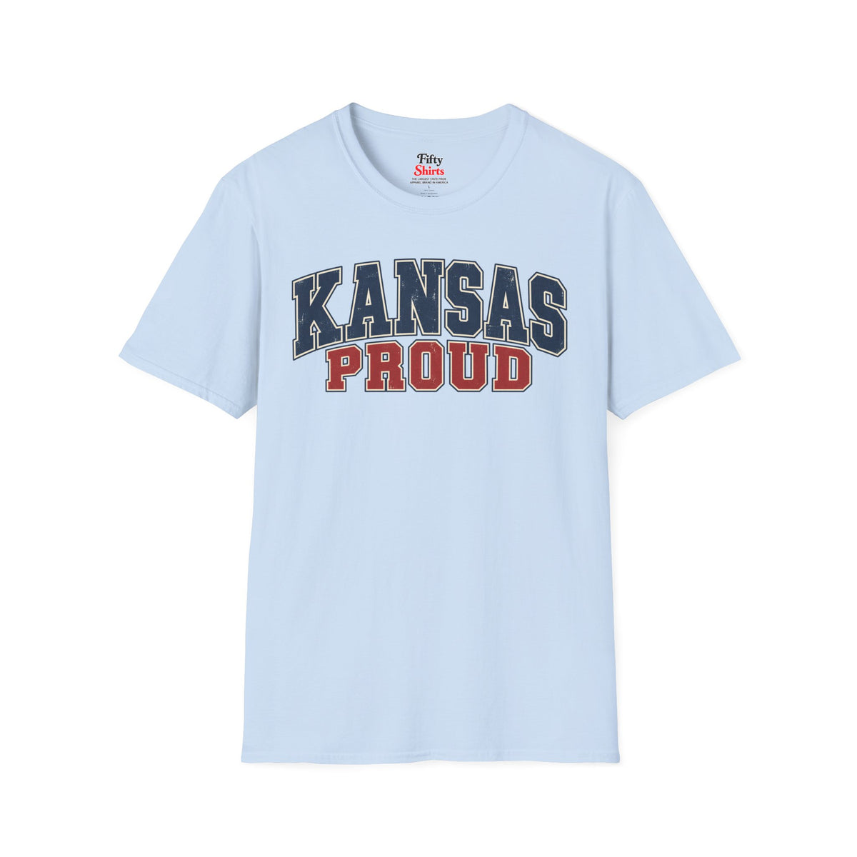 Kansas Proud Unisex Softstyle T Shirt State Name Graphic Tee