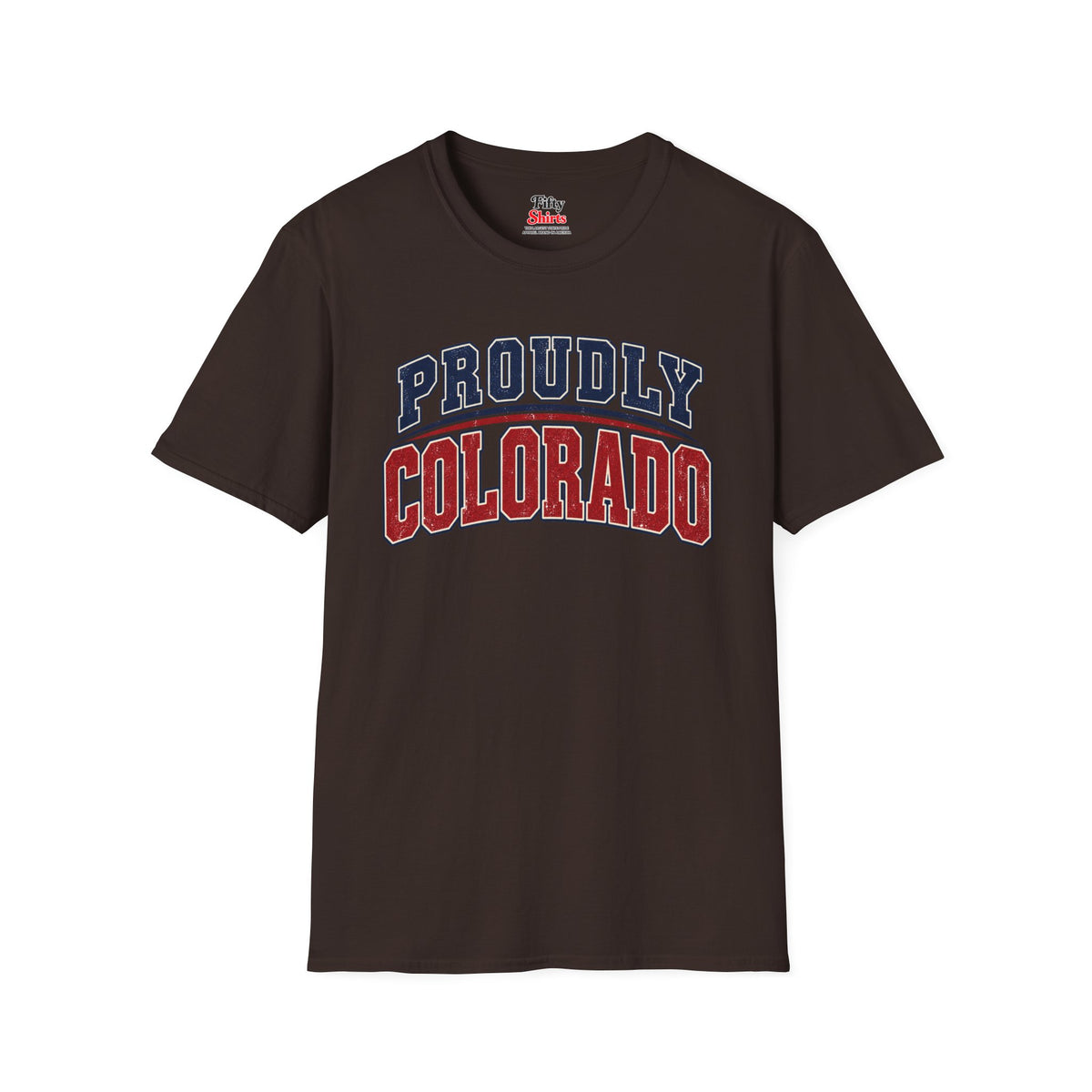 Proudly Colorado Unisex Softstyle T Shirt State Name Graphic Tee