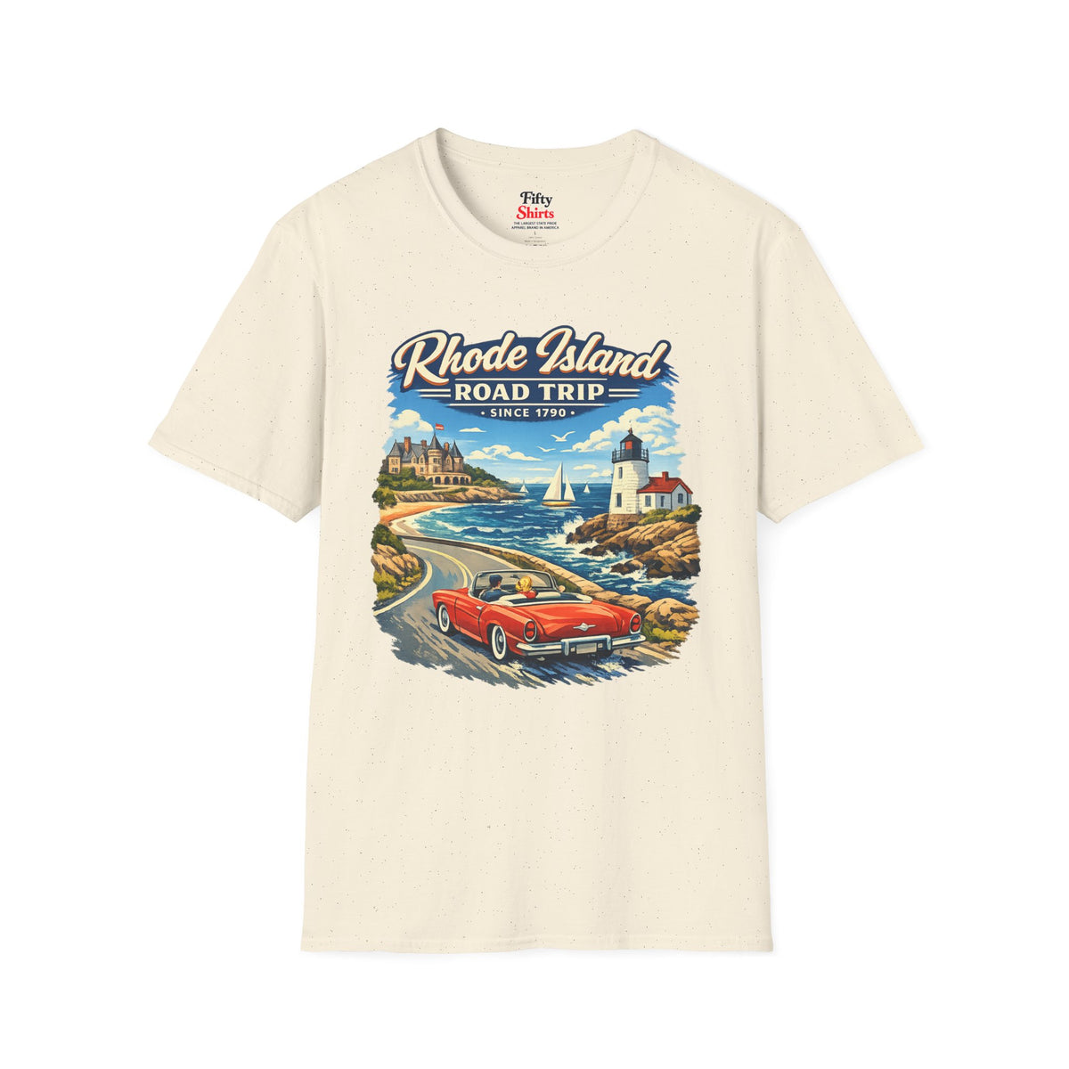 Rhode Island Road Trip Unisex Softstyle T Shirt State Pride Graphic Tee Collections FS03