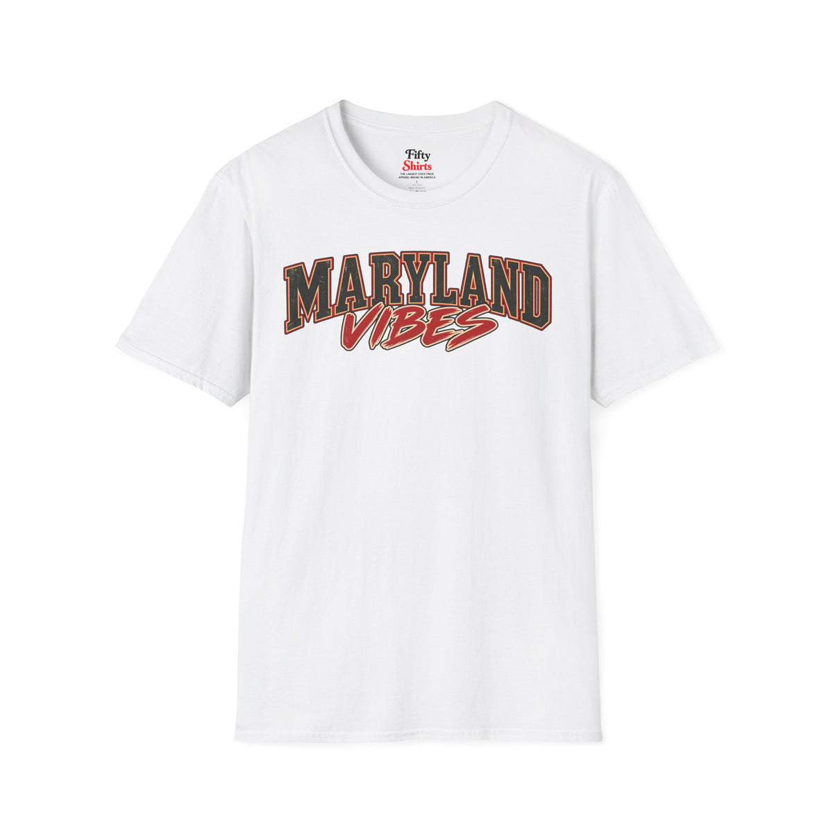 Maryland Vibes Unisex Softstyle T Shirt State Name Graphic Tee