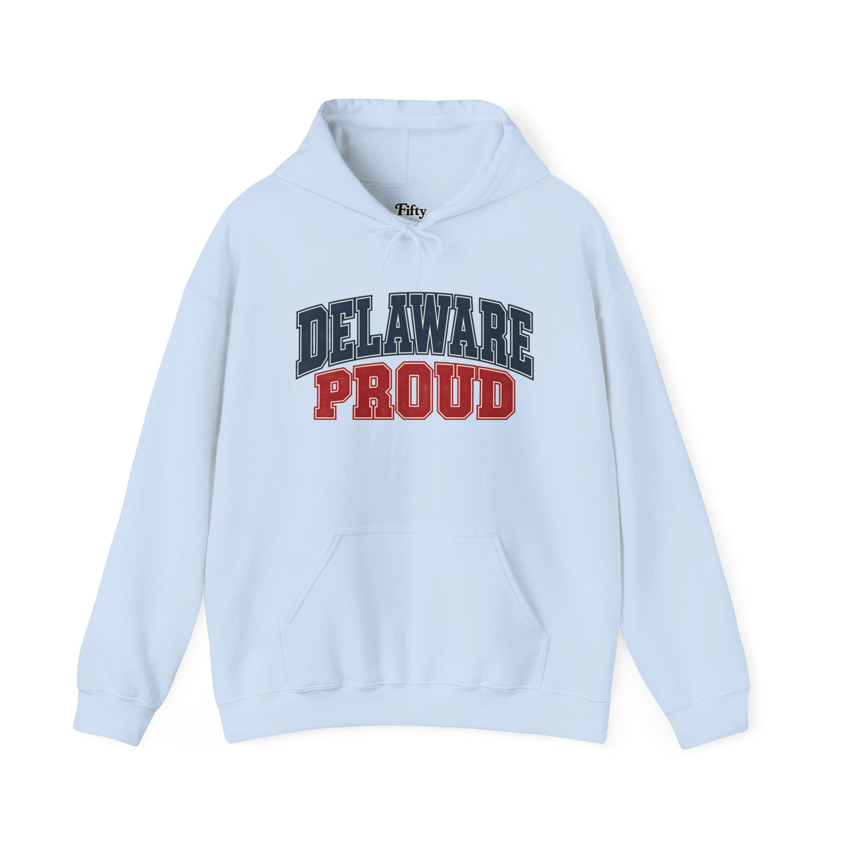 Delaware Proud Unisex Hoodie State Name Graphic