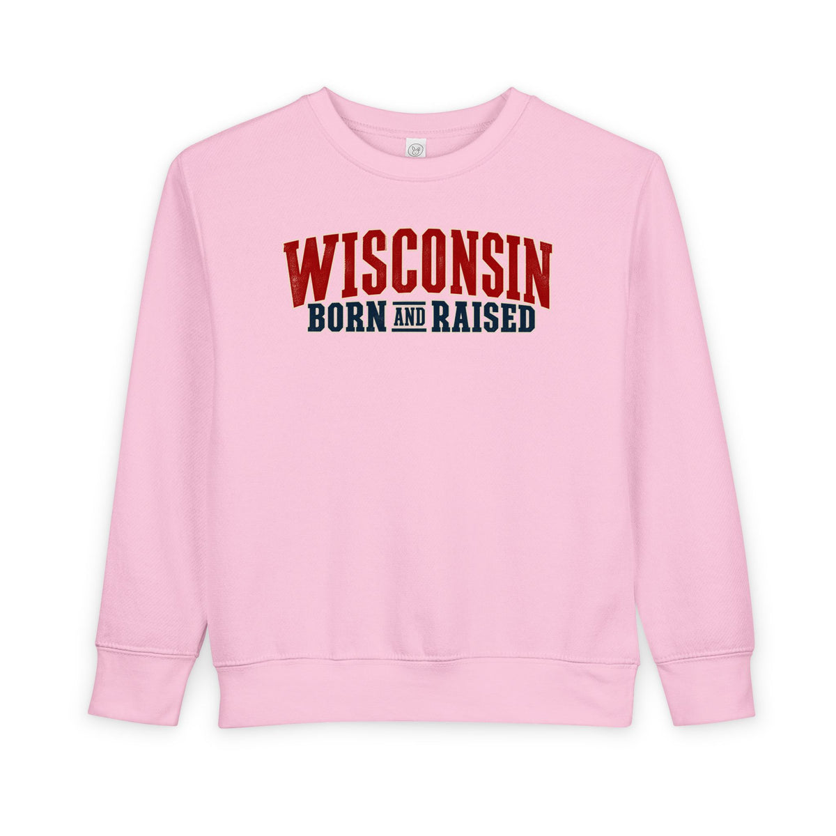 Wisconsin Born and Raised Great Lakes Heritage Unisex Toddler Sweatshirt