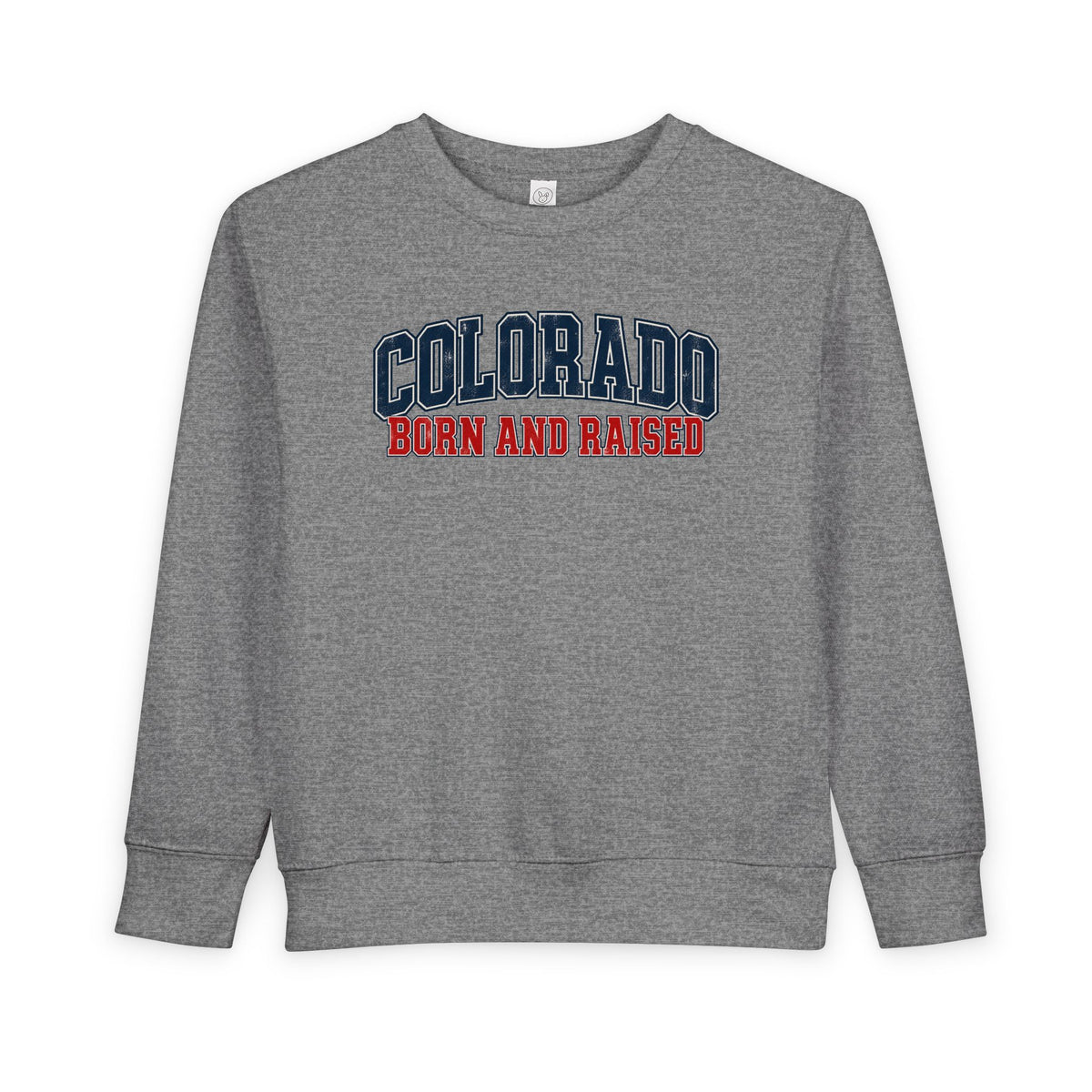 Colorado Born and Raised Collegiate Classic Unisex Toddler Sweatshirt