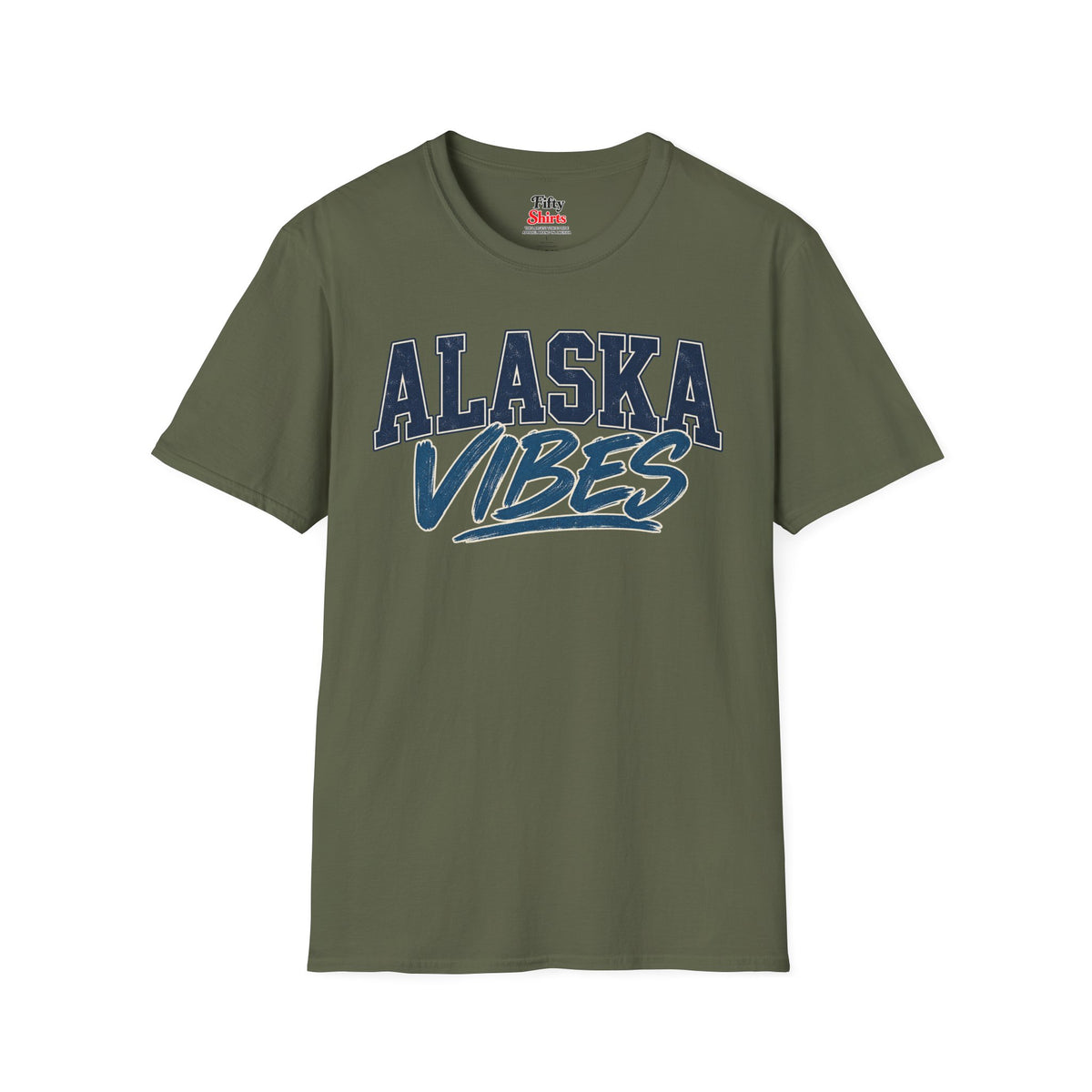 Alaska Vibes Unisex Softstyle T Shirt State Name Graphic Tee