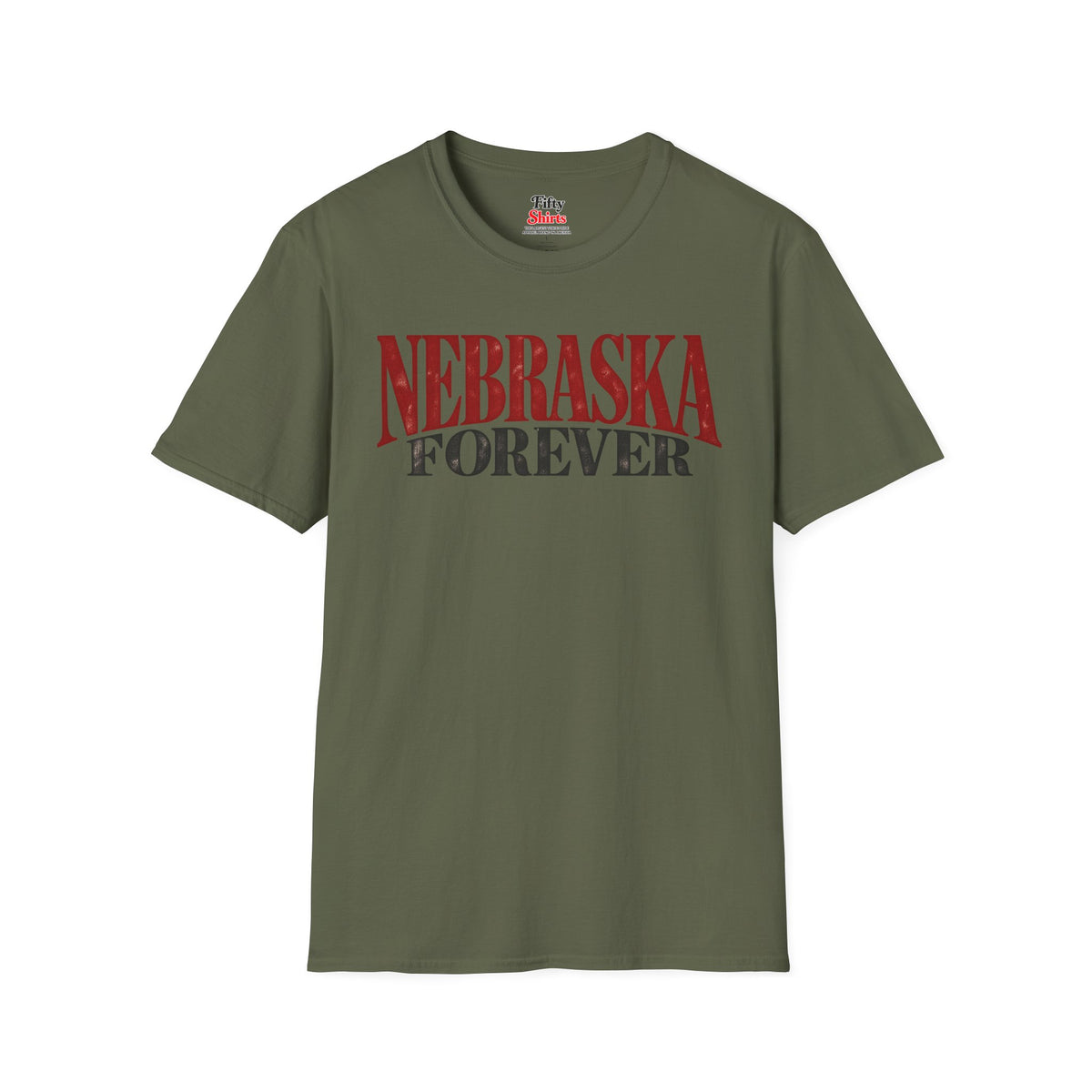 Nebraska Forever Unisex Softstyle T Shirt State Name Graphic Tee
