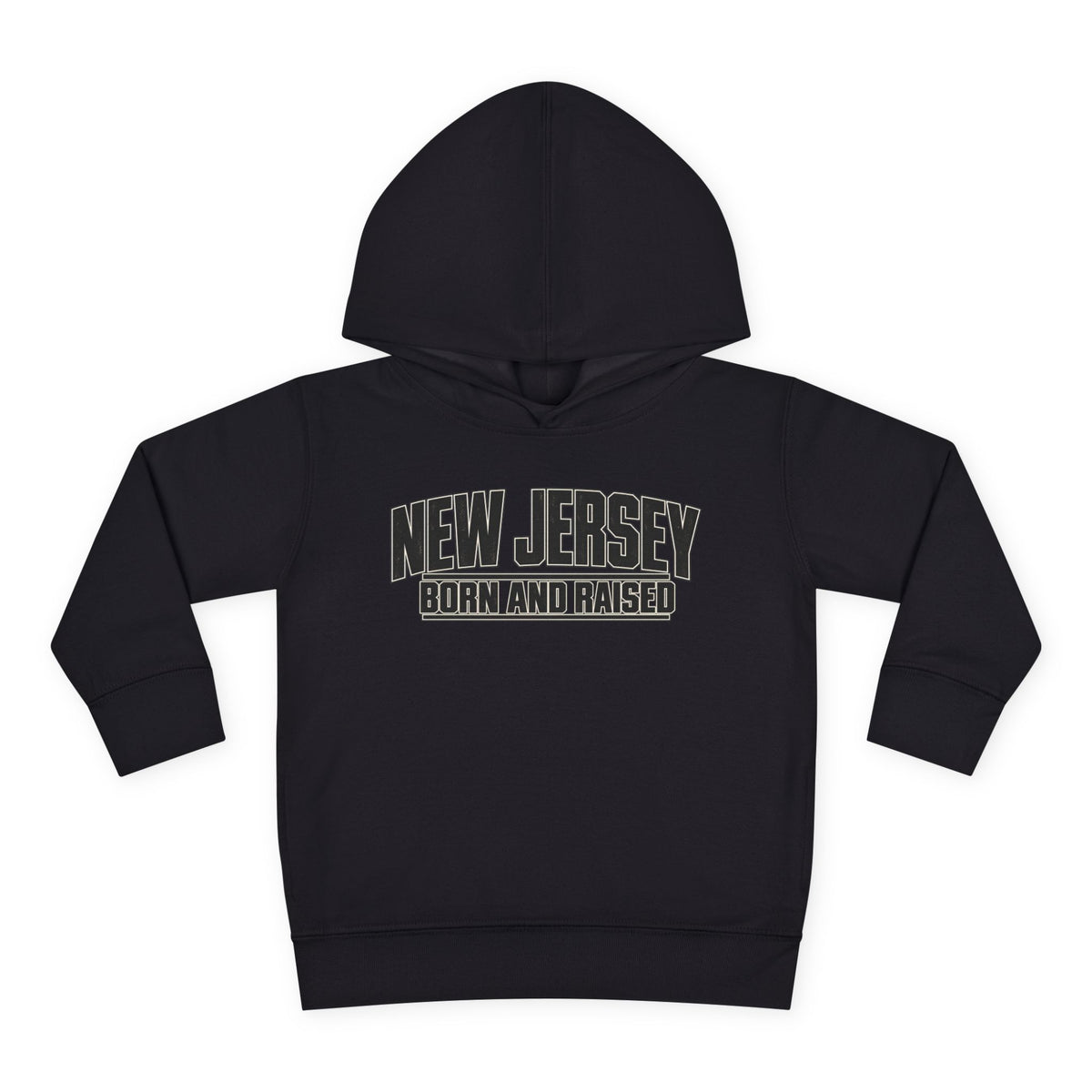 New Jersey Born and Raised Modern Streetwear Unisex Toddler Pullover Fleece Hoodie