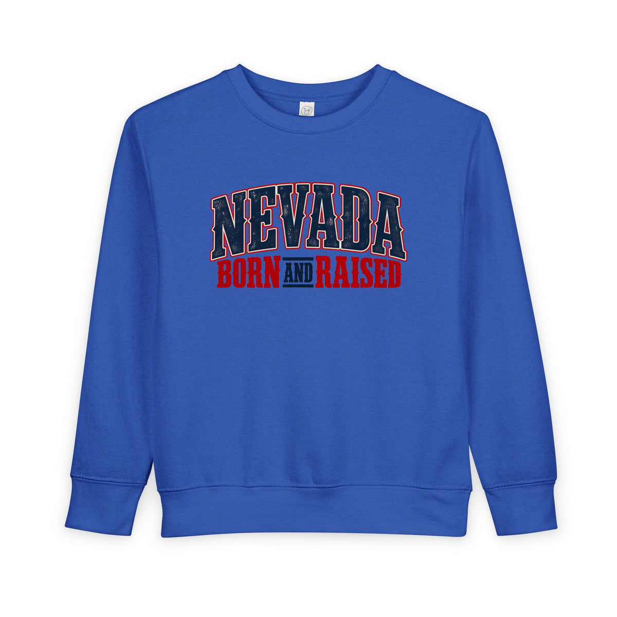 Nevada Born and Raised Premium Western Heritage Unisex Toddler Sweatshirt