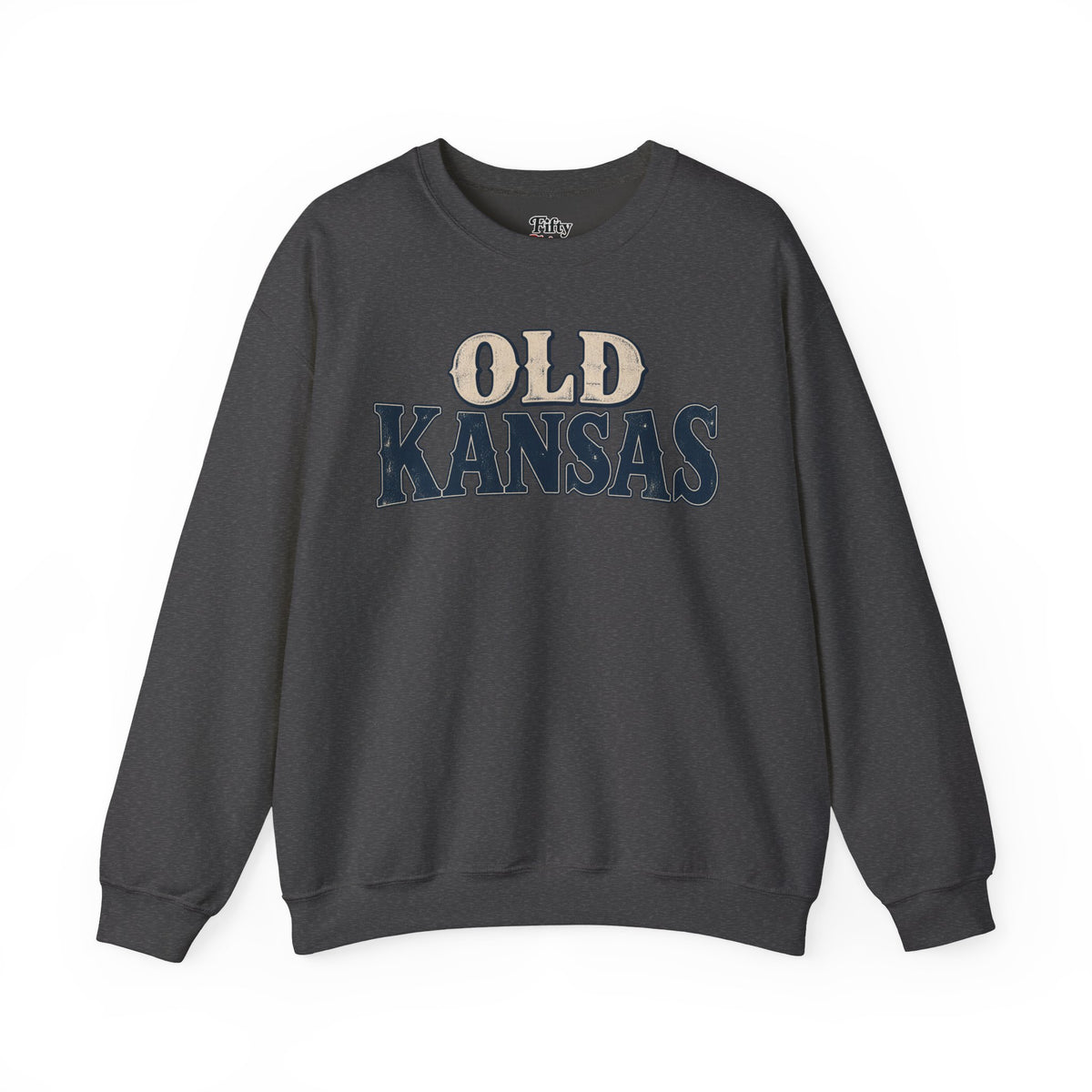 Old Kansas Unisex Crewneck Sweatshirt State Name Graphic