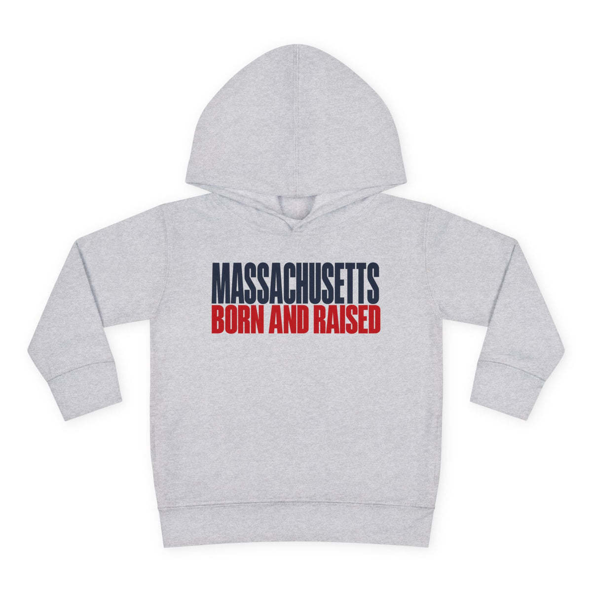 Massachusetts Born and Raised Modern Streetwear Unisex Toddler Pullover Fleece Hoodie