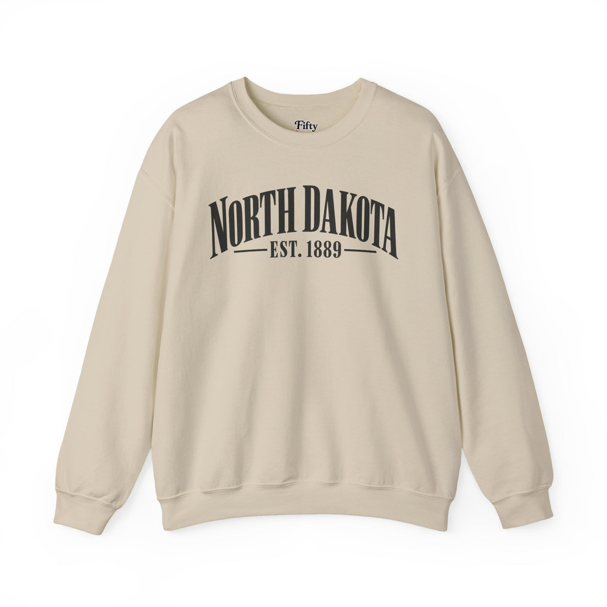 North Dakota Est. 1889 Unisex Crewneck Sweatshirt State Name Graphic