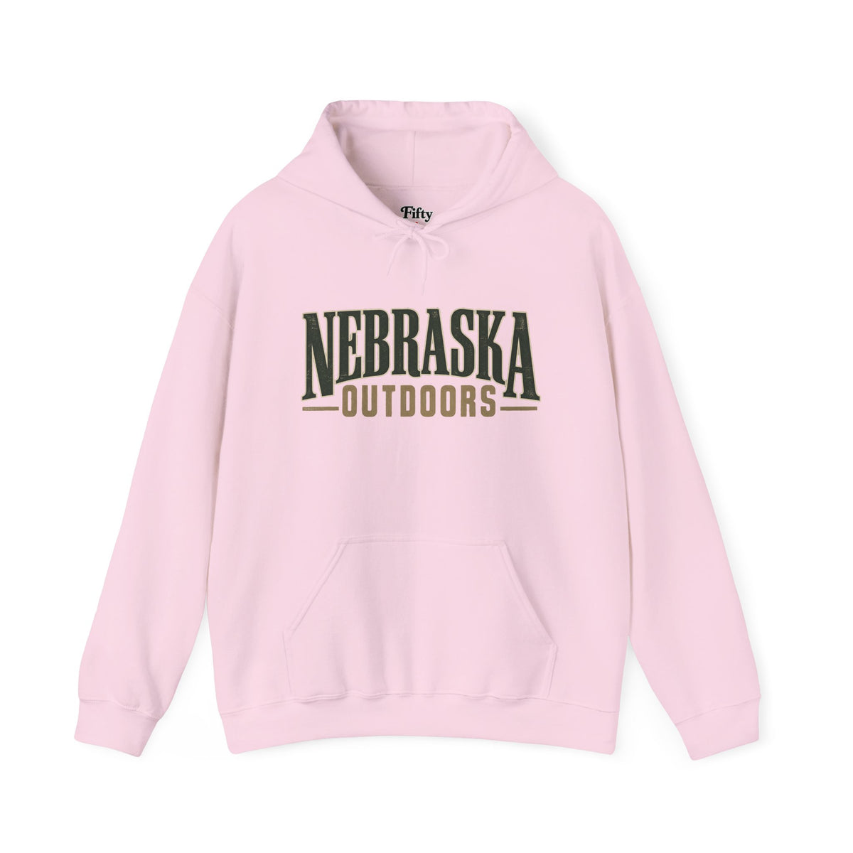 Nebraska Outdoors Unisex Hoodie State Name Graphic