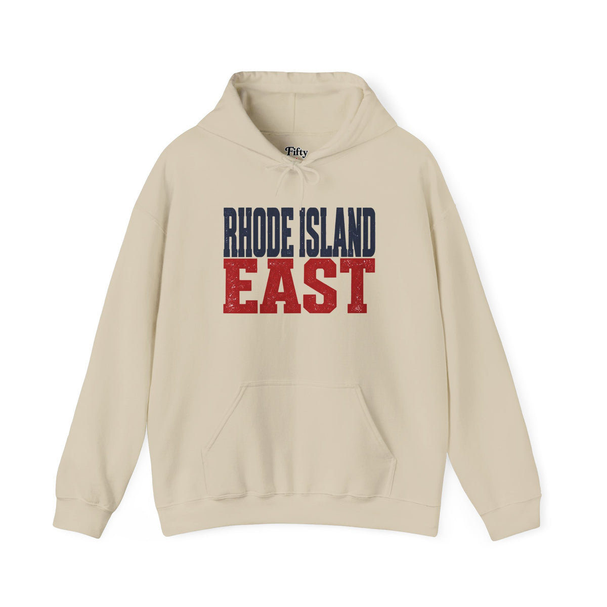 Rhode Island East Unisex Hoodie State Name Graphic
