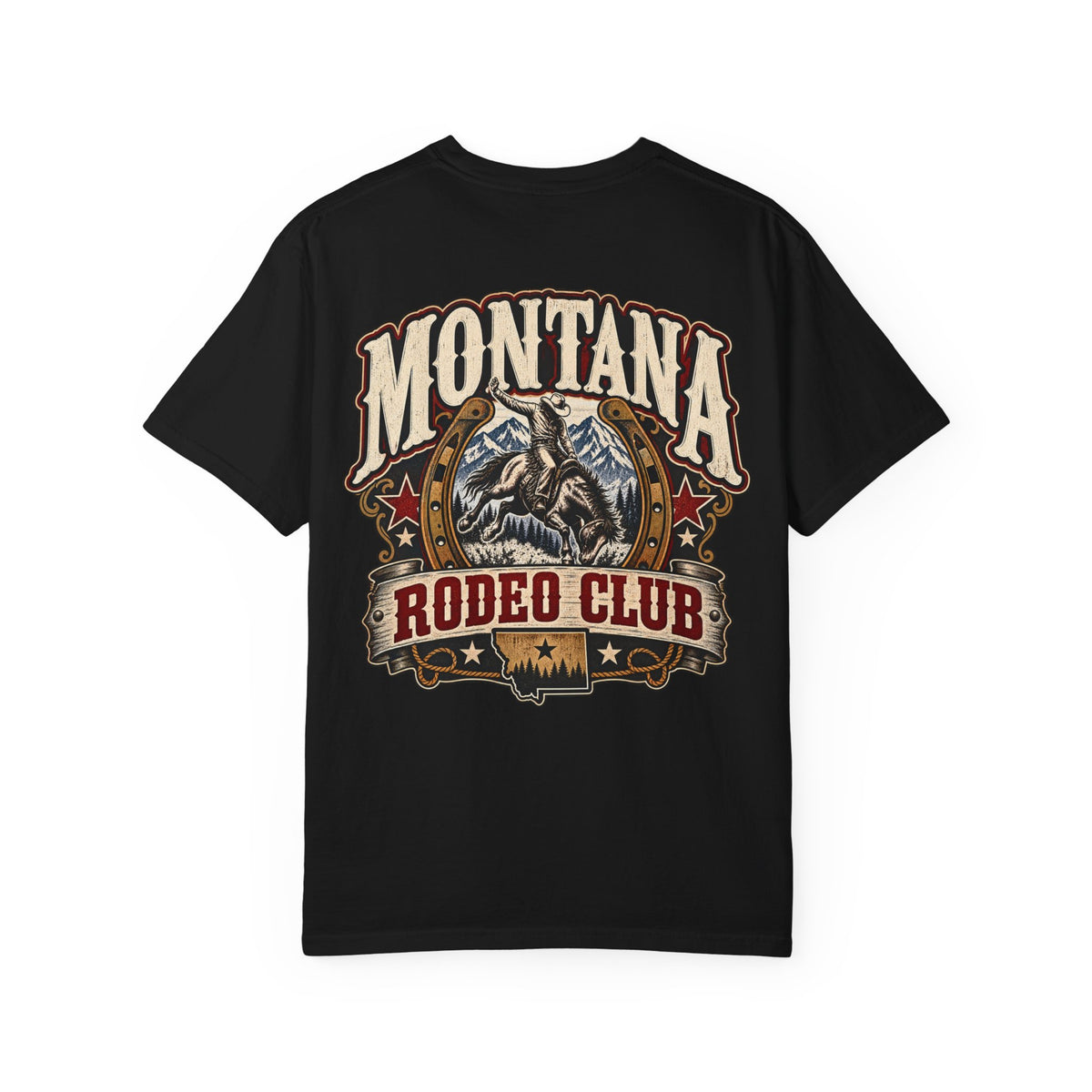 Montana Rodeo Club Unisex Comfort Color 1717 Streetwear Graphic Tee