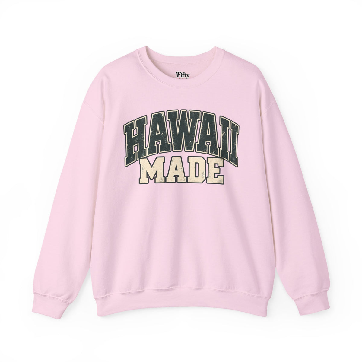 Hawaii Made Unisex Crewneck Sweatshirt State Name Graphic