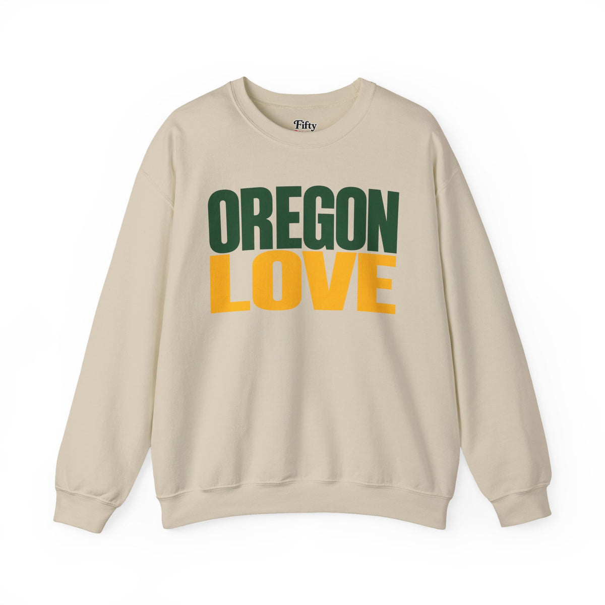 Oregon Love Unisex Crewneck Sweatshirt State Name Graphic