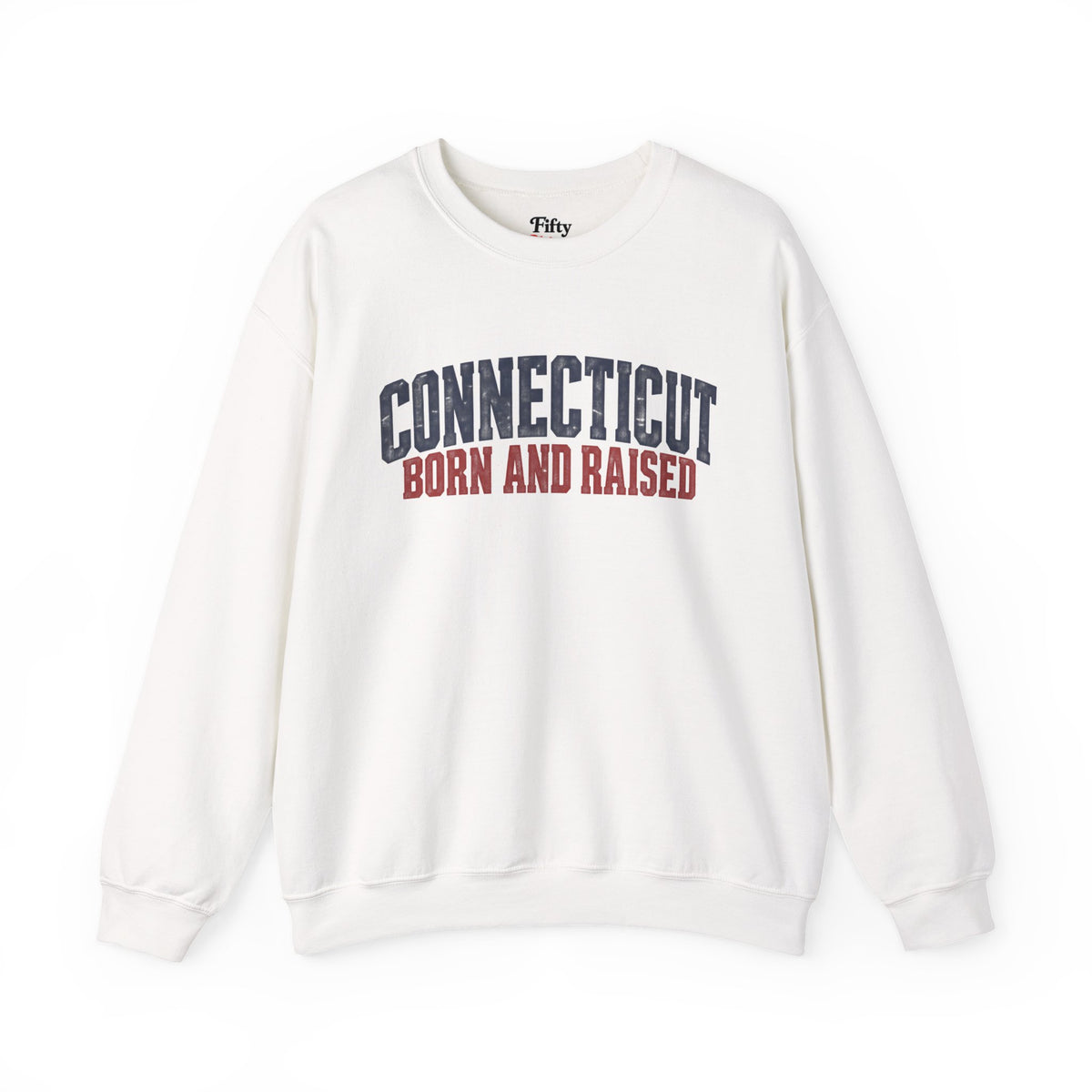 Connecticut Born and Raised Bold Workwear Heritage Unisex Sweatshirt Graphic