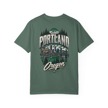 Portland Oregon Unisex Comfort Color 1717 Streetwear Graphic Tee