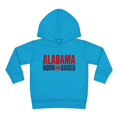 Alabama Born and Raised Minimal Heritage Unisex Toddler Pullover Fleece Hoodie