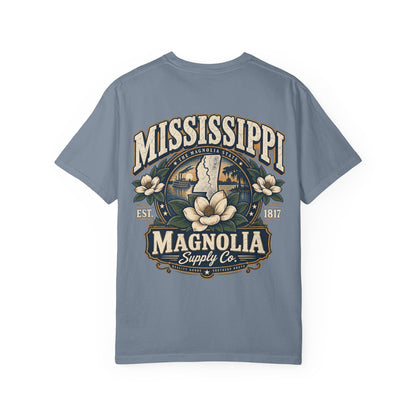 Mississippi Magnolia Supply Co. Unisex Comfort Color 1717 Streetwear Graphic Tee