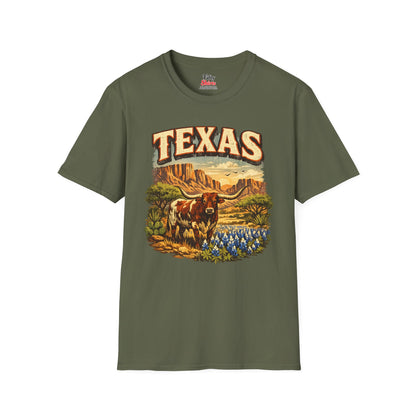 Texas Wildlife Unisex Softstyle T Shirt State Pride Graphic Tee Collections FS03