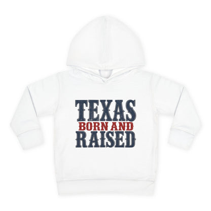 Texas Born and Raised Classic Heritage Unisex Toddler Pullover Fleece Hoodie