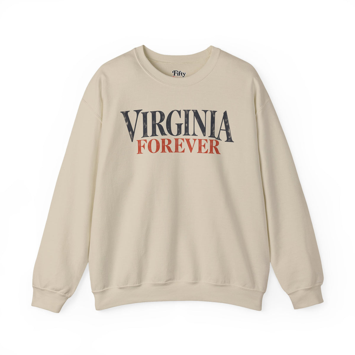 Virginia Forever Unisex Crewneck Sweatshirt State Name Graphic