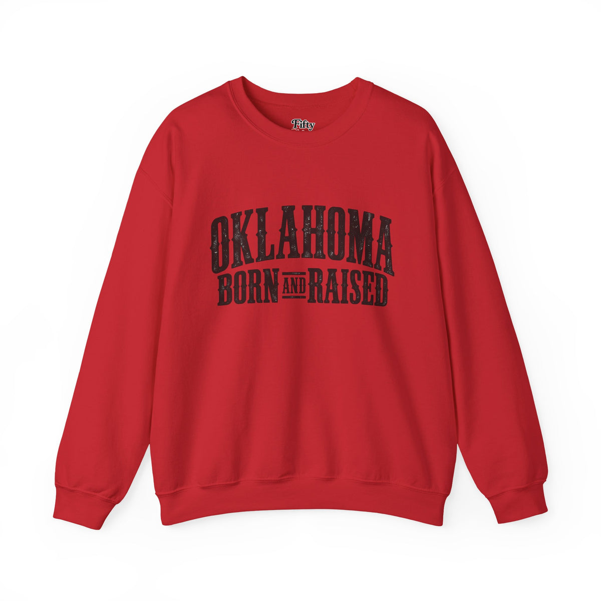 Oklahoma Born and Raised Western Heritage Unisex Sweatshirt Graphic