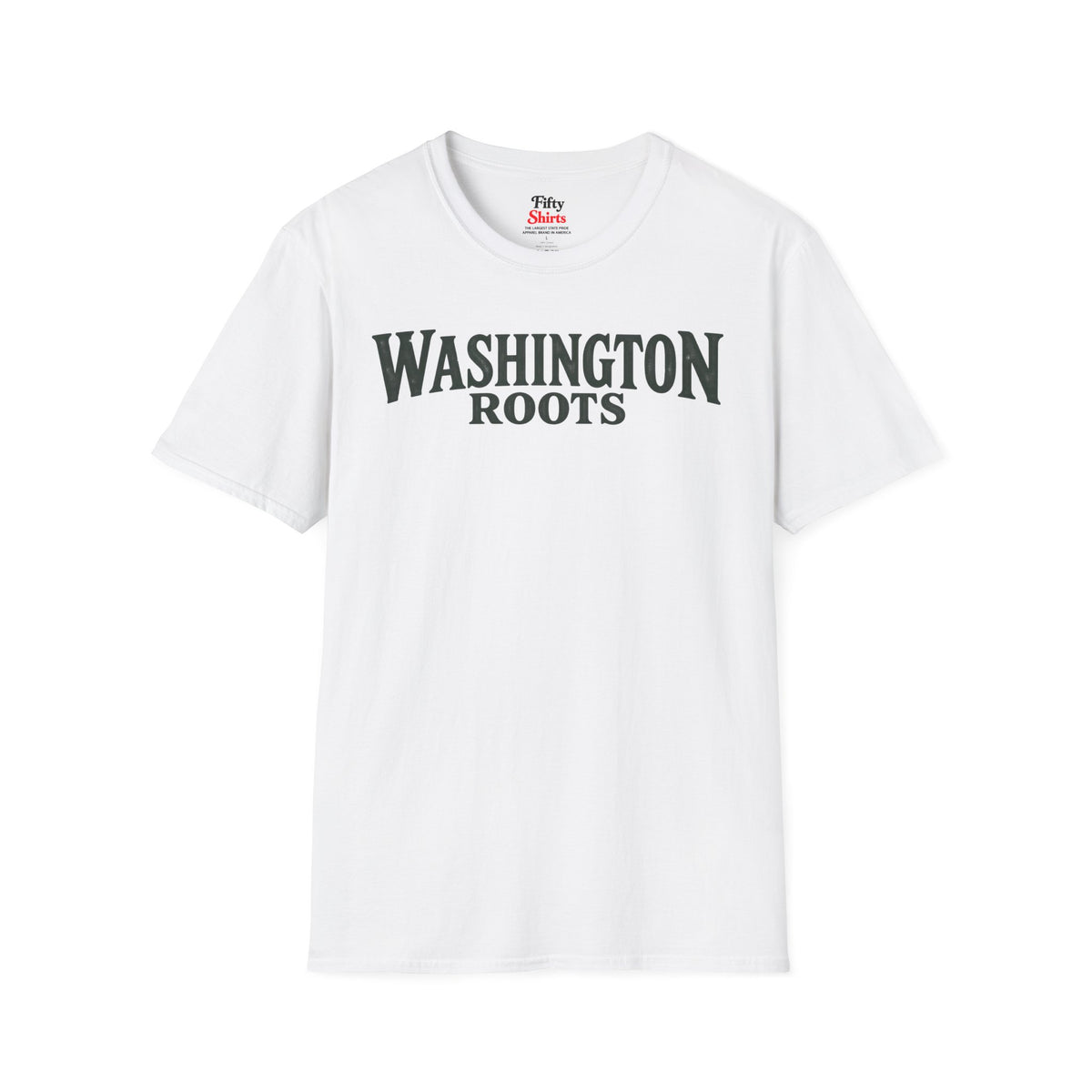 Washington Roots Unisex Softstyle T Shirt State Name Graphic Tee