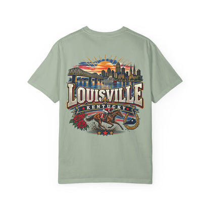 Louisville Kentucky Unisex Comfort Color 1717 Streetwear Graphic Tee