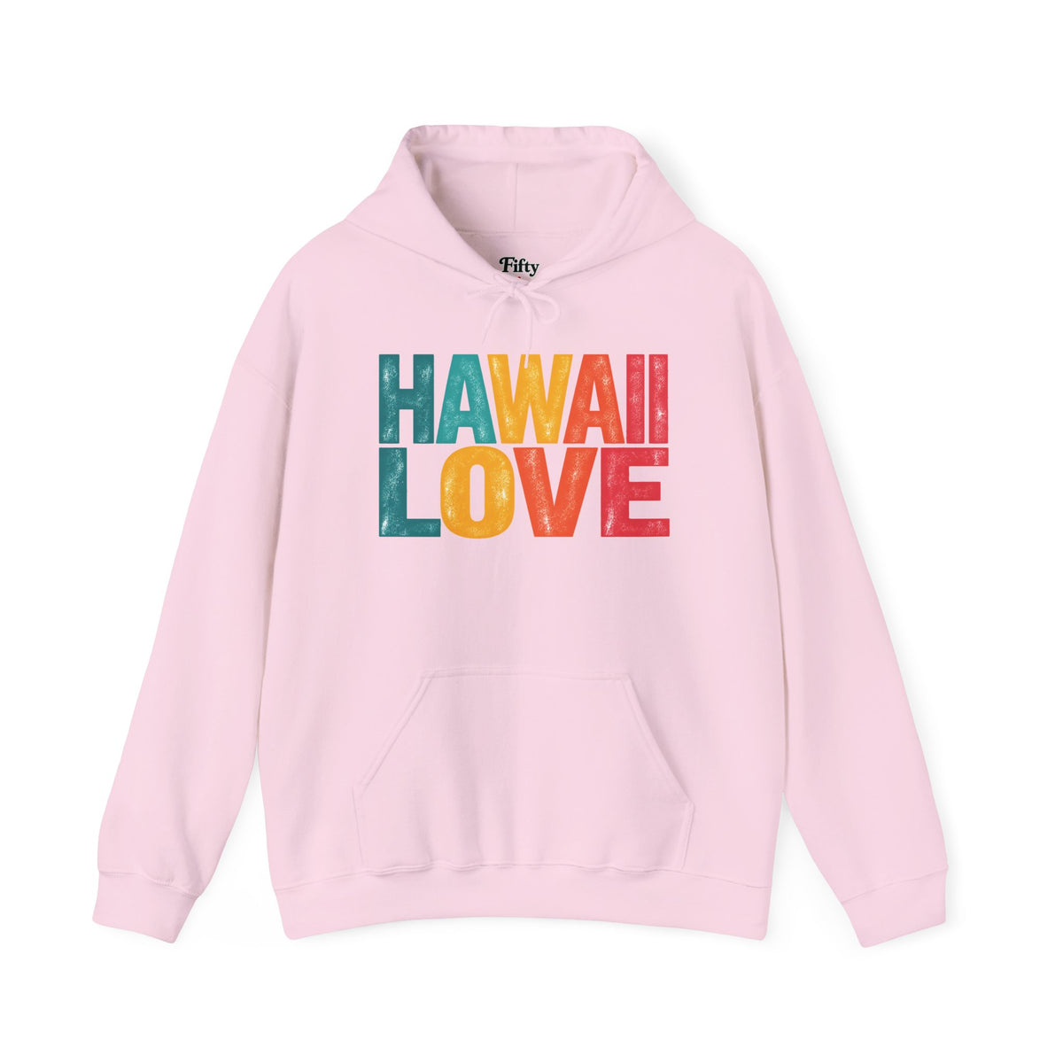 Hawaii Love Unisex Hoodie State Name Graphic