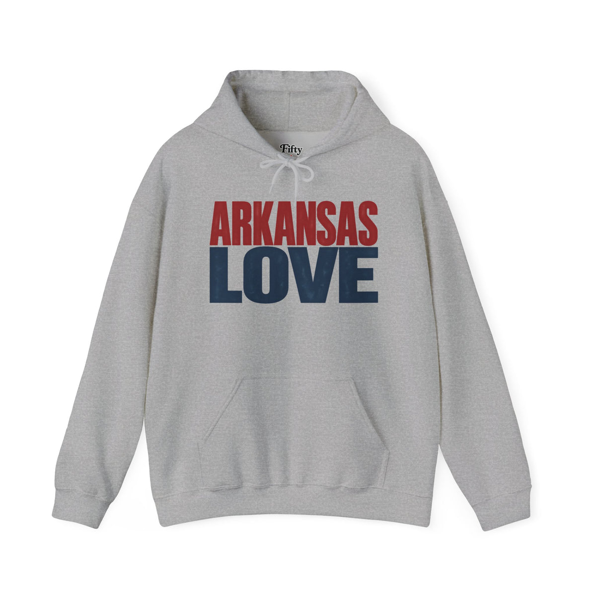 Arkansas Love Unisex Hoodie State Name Graphic