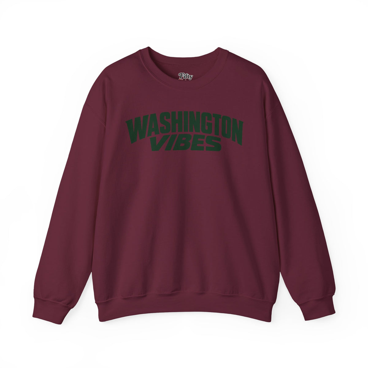Washington Vibes Unisex Crewneck Sweatshirt State Name Graphic