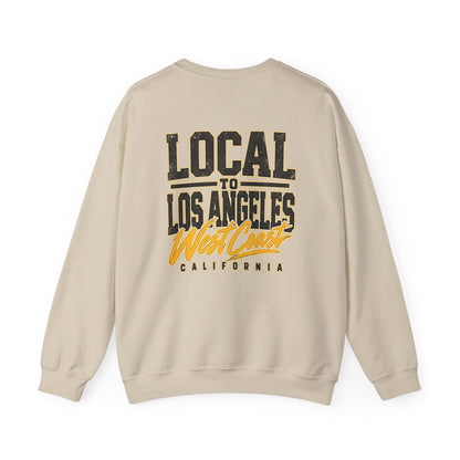 Local to Los Angeles West Coast California Unisex Crewneck Sweatshirt Graphic