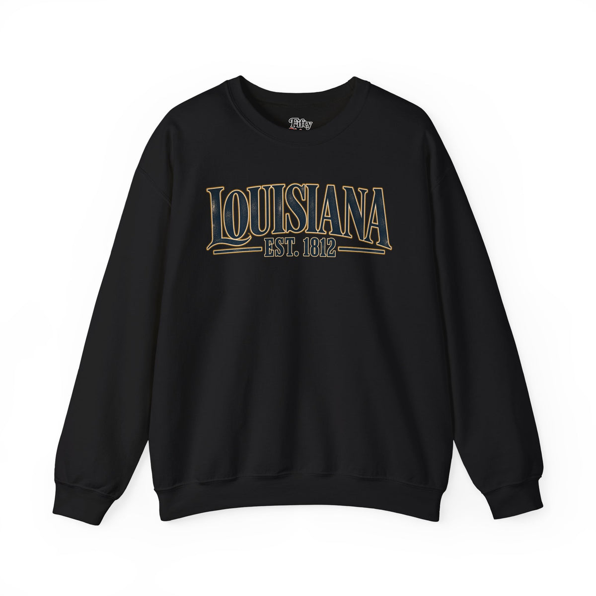 Louisiana Est 1812 Unisex Crewneck Sweatshirt State Name Graphic