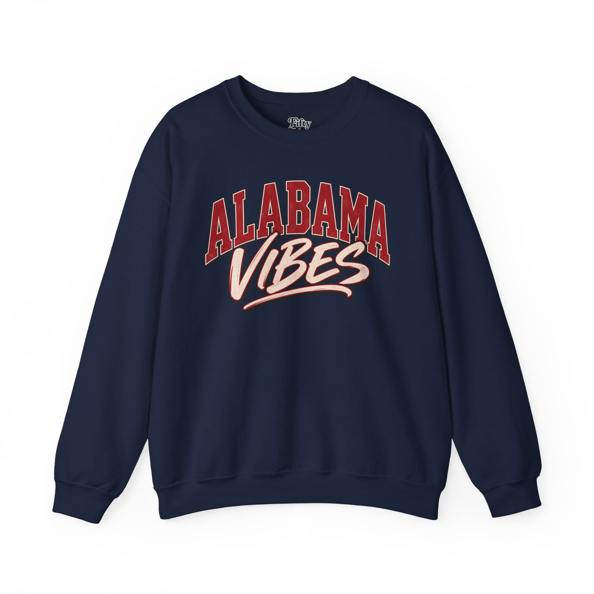 Alabama Vibes Unisex Crewneck Sweatshirt State Name Graphic