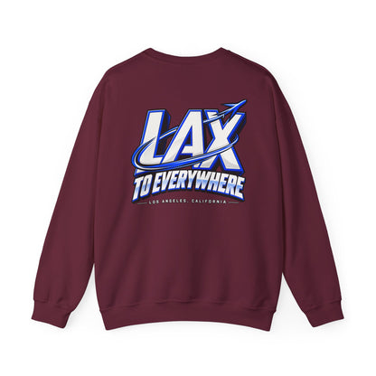 Lax To Everywhere Los Angeles Unisex Crewneck Sweatshirt Graphic