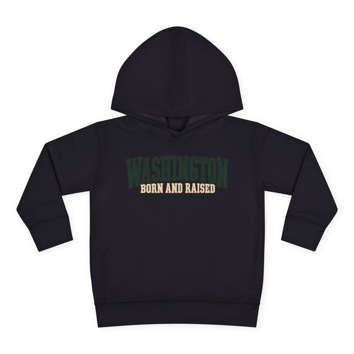 Washington Born and Raised Pacific Northwest Heritage Unisex Toddler Pullover Fleece Hoodie