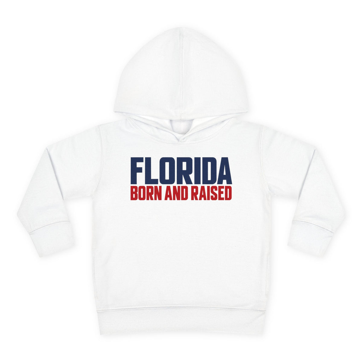 Florida Born and Raised Minimal Luxury Unisex Toddler Pullover Fleece Hoodie