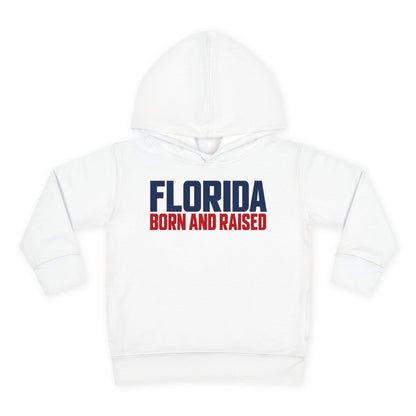 Florida Born and Raised Minimal Luxury Unisex Toddler Pullover Fleece Hoodie