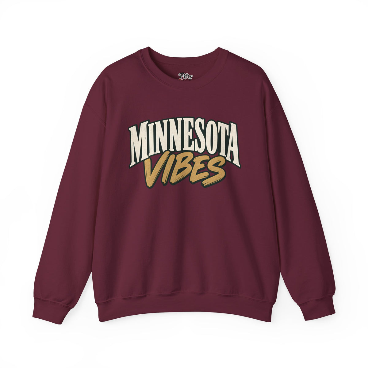 Minnesota Vibes Unisex Crewneck Sweatshirt State Name Graphic