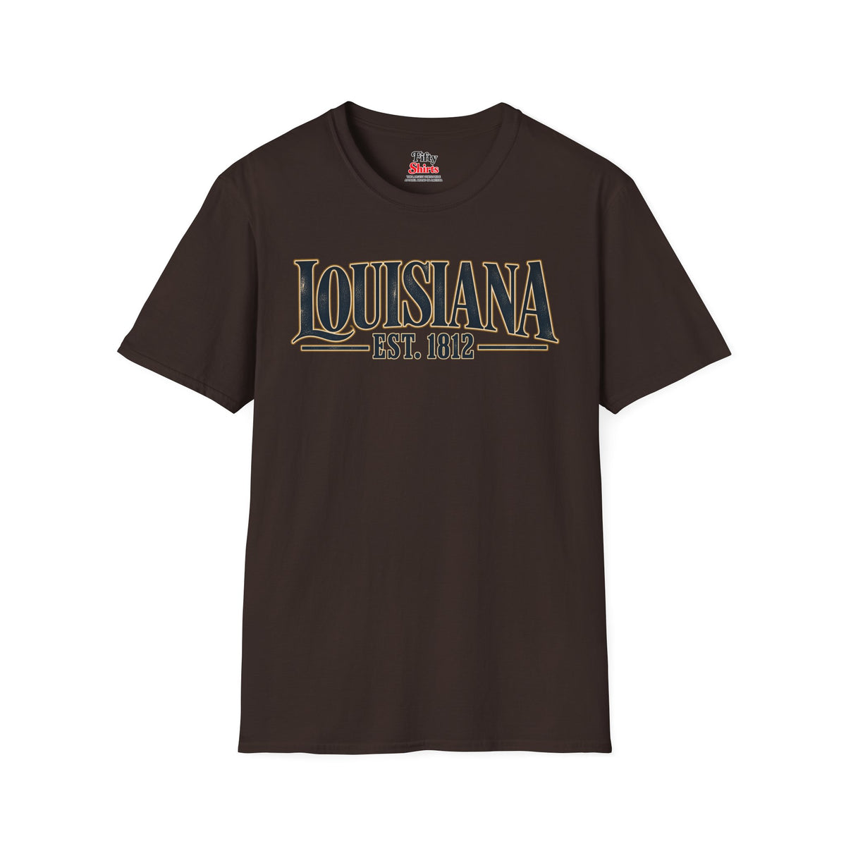 Louisiana Est 1812 Unisex Softstyle T Shirt State Name Graphic Tee