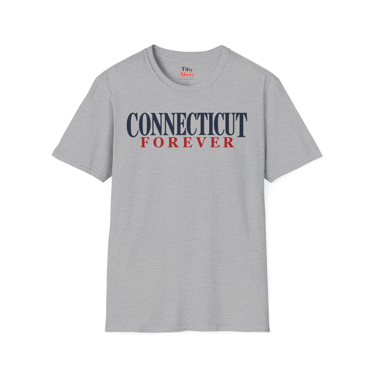 Connecticut Forever Unisex Softstyle T Shirt State Name Graphic Tee