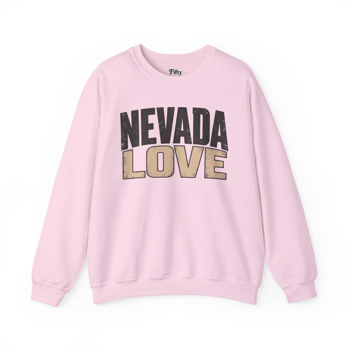 Nevada Love Unisex Crewneck Sweatshirt State Name Graphic