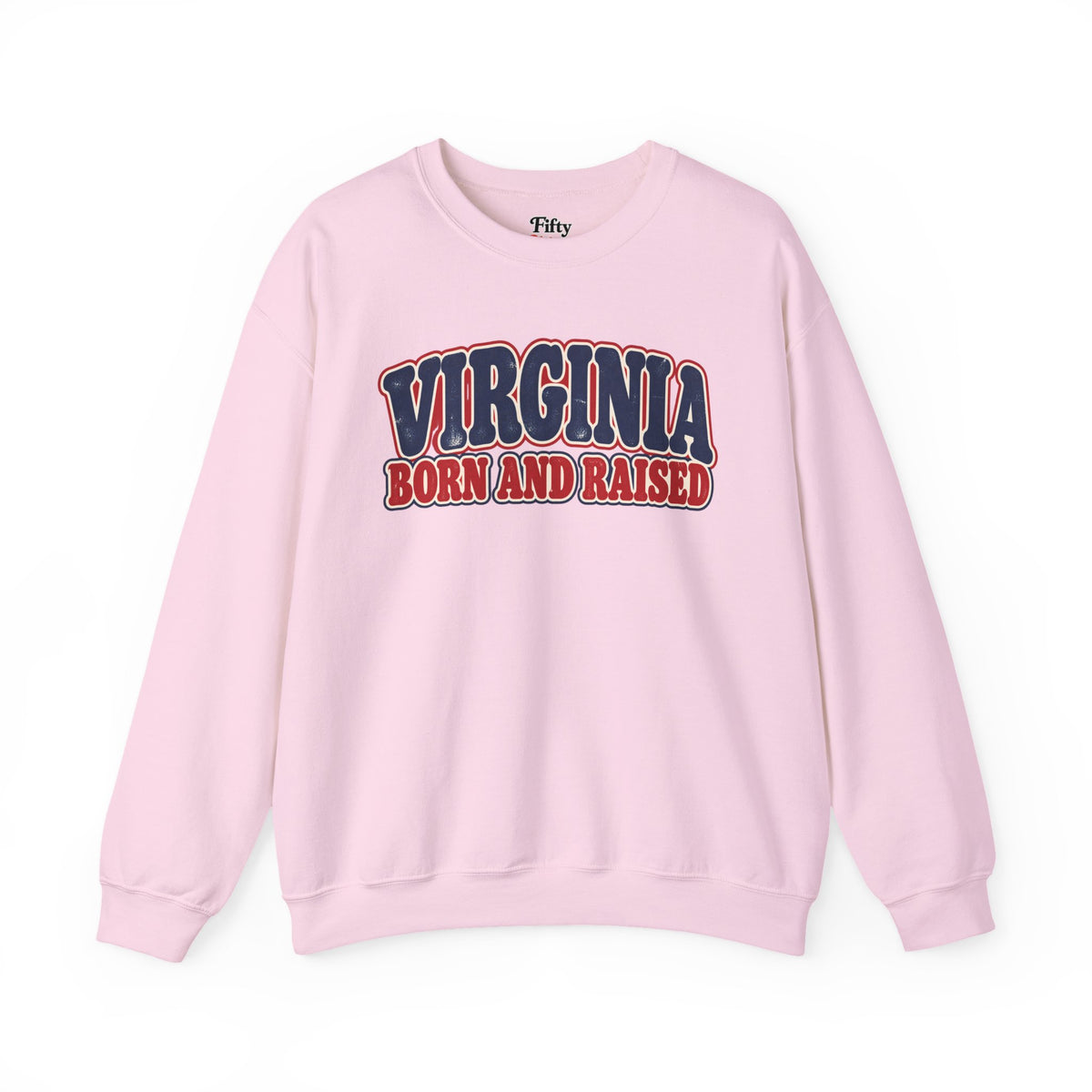 Virginia Born and Raised Retro 1970s Unisex Sweatshirt Graphic