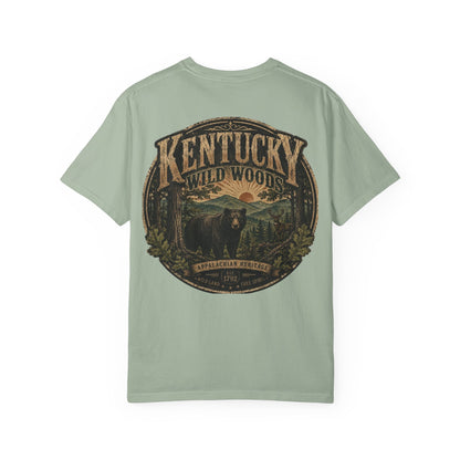 Kentucky Wild Woods Unisex Comfort Color 1717 Streetwear Graphic Tee