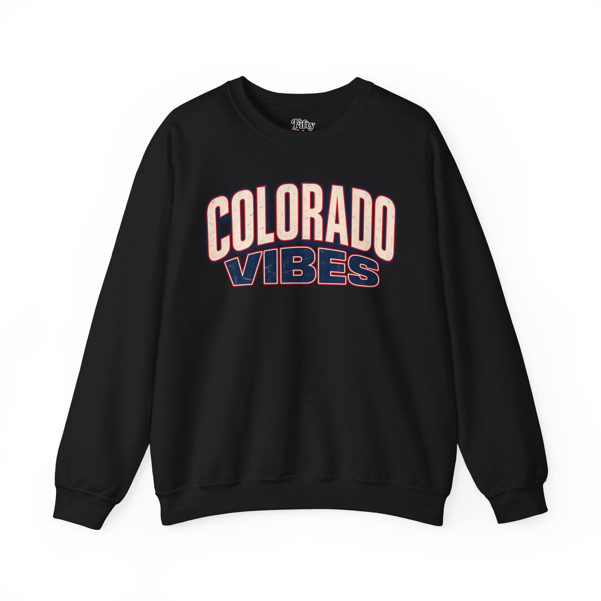 Colorado Vibes Unisex Crewneck Sweatshirt State Name Graphic